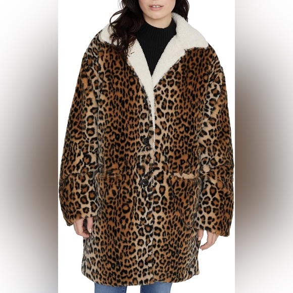Sanctuary Faux Fur Coat - Picture 2 of 3